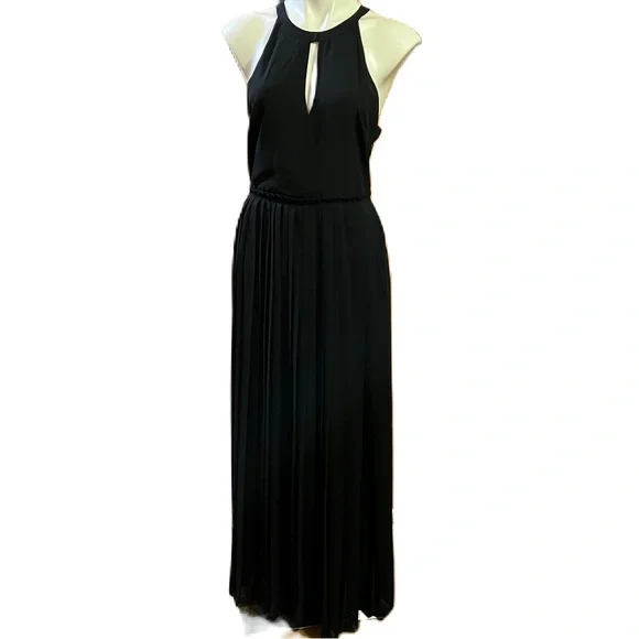 black satin maxi dress with sleeves Long Open Sleeve Satin Formal Mother of the Bride Dress